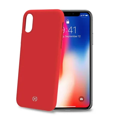 CELLY FEELING COVER IPHONE XS/X RED FEELING900RD