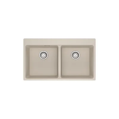 PRONTA CONSEGNA - Franke: Lavello due vasche Vasche Sopratop Centro MRG 620-39-39 FTL 114.0666.368 finitura fragranite sahara da 86x50 cm