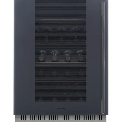 Smeg S Cantina vini sottotop da incasso CVI138LG finitura Neptune Grey da 60 cm - Cerniera a sinistra - PROMOZIONE ATTIVA FINO AL 19/10