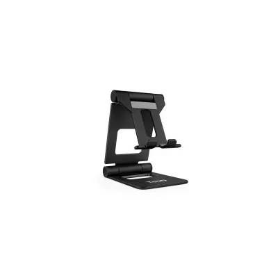 Supporto da tavolo regolabile Tooq per smartphone/tablet fino a 10" nero