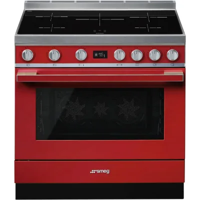 Smeg S Cucina CPF9IPR con forno pirolitico termoventilato e piano cottura induzione finitura rosso da 90x60 cm - PROMOZIONE ATTIVA FINO AL 19/10