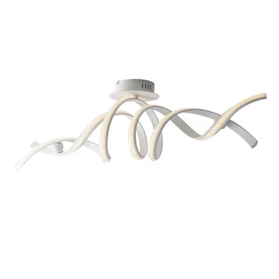 Plafoniera LED bianca moderna complessa in alluminio, 36W, CCT, 85x30cm