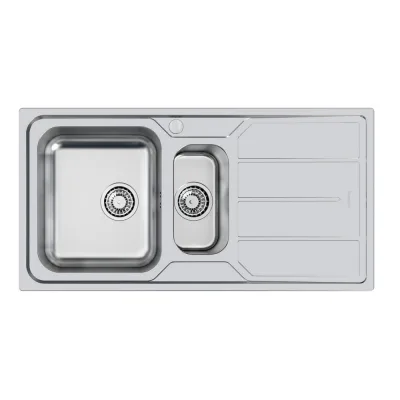 Foster Lavello una vasca con vaschetta e gocciolatoio a destra 5197 062 finitura acciaio inox da 97x50 cm - IN PROMOZIONE FINO AL 30/06