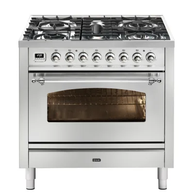 Ilve Cucina P09N da incasso Nostalgie P09PDNE3 piano cottura 4 fuochi con pescera e dual da 90 cm - IN PROMOZIONE FINO AL 6/07
