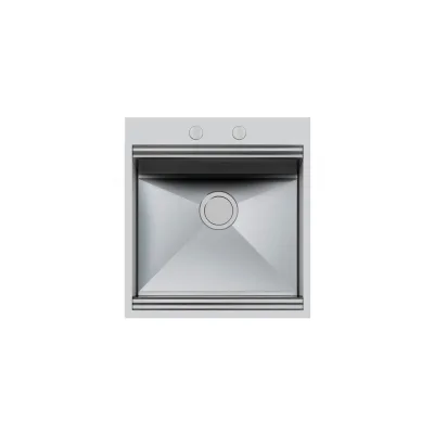 Foster Lavello una vasca 1012 050 finitura acciaio inox da 51.8x56 cm - IN PROMOZIONE FINO AL 30/06