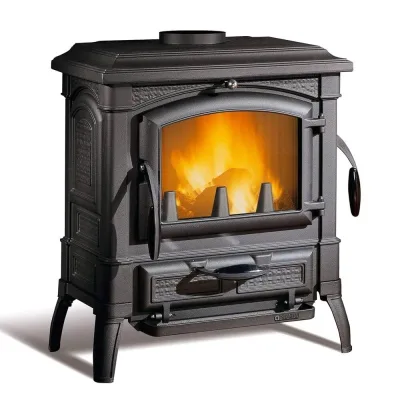 La Nordica Stufa a legna ISETTA 5.0 3008140 finitura nero antracite