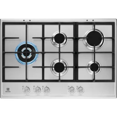 Electrolux | Piano cottura a gas Slim Profile KGS7566S2X finitura inox da 75 cm