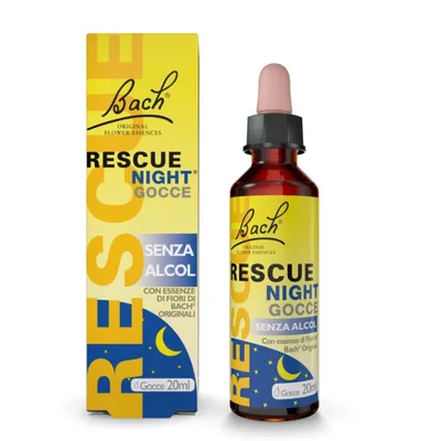 Schwabe Rescue Night Senza Alcool Integratore Gocce 20 ml