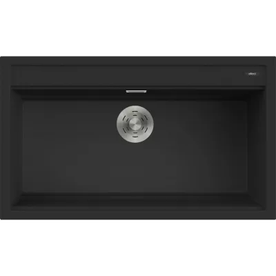 PRONTA CONSEGNA - Elleci Lavello una vasca BEST 360 LKB36086 finitura composito K86 nero da 86x51 cm