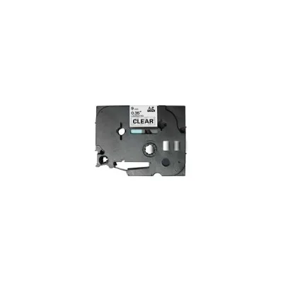 NASTRO ETICHETTE COMPATIBILI LAMINATO BROTHER TZE121 Testo nero su sfondo trasparente.