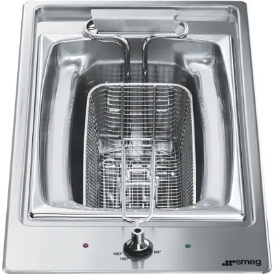 Smeg S Friggitrice domino PGF30F in acciaio inox da 30 cm