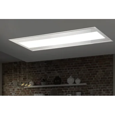 Airone Cappa a soffitto Raffaello con cornice bianca da 120 cm - Senza motore