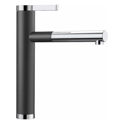 Blanco Miscelatore monocomando con doccetta estraibile LINEE-S 1518438 finitura antracite/cromato