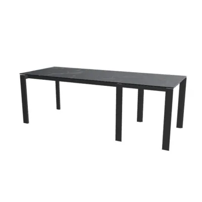 Calligaris OUTLET Tavolo allungabile Duca CS4089-R 160 con struttura in acciaio P95 e piano in ceramica P6C da 160(220)x85 cm