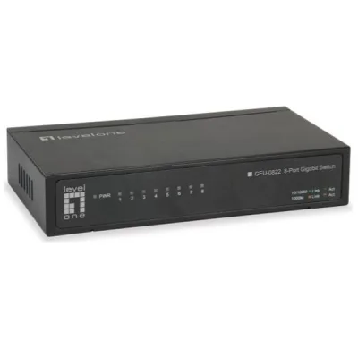 LEVELONE GEU-0822 - SWITCH 8-PORTE GIGABIT GEU-0822