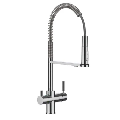 ProAcqua Miscelatore doppio comando a 5 vie OMIN 1801051 finitura cromo - con set depuratore