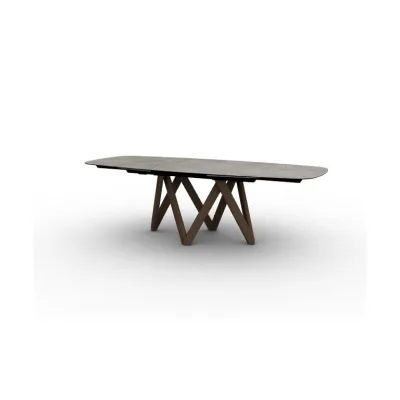 PRONTA CONSEGNA - Calligaris OUTLET Tavolo allungabile Cartesio CS4111-R 160 MTO - basamento in frassino P12 e piano in ceramica P1C da 160x90cm