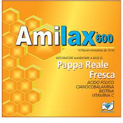 Amilax 600 con Pappa reale 10 flaconcini
