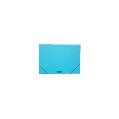 Portadocumenti MKtape Flap Folder Chiusura ad Elastico Formato Folio Colore Blu Neon