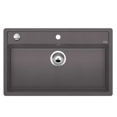 Blanco | Lavello una vasca DALAGO 8 1518852 finitura grigio roccia da 81.5x51 cm - Sopratop