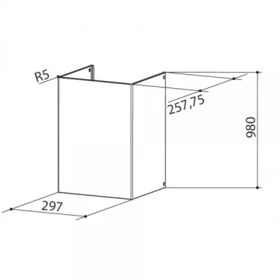 Faber Kit camino superiore 112.0621.232 finitura nero opaco