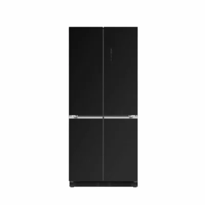 GRF Frigorifero side by side cross door RTC8459WJBG1 finitura vetro nero da 84 cm