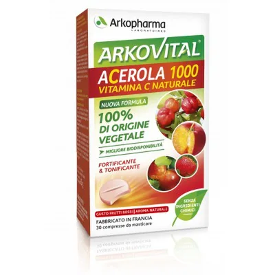 Acerola 1000 Integratore 30 Compresse Masticabili