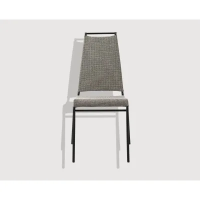 Connubia Sedia Air High CB1069 con struttura in metallo e seduta in tessuto sintetico net