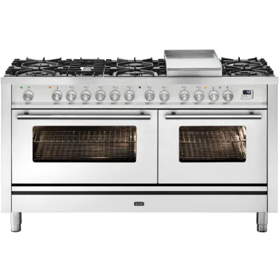 Ilve Cucina P15W Professional Plus P15FDWE3 doppio forno e piano cottura 9 fuochi con fry top e dual da 150 cm - IN PROMOZIONE FINO AL 6/07