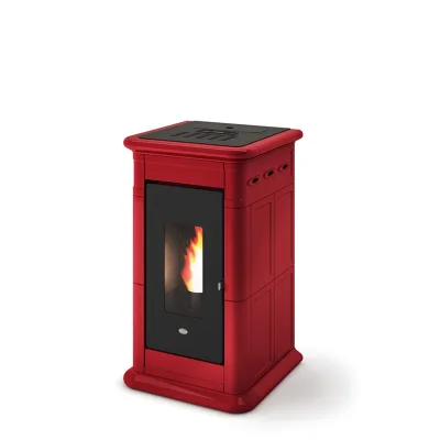 Eva Calòr Termostufa a pellet VENERE 13 9016034000 finitura rosso
