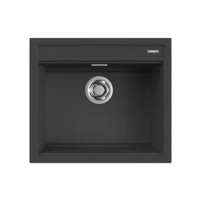 Elleci Lavello una vasca BEST 105 LGB10559 finitura composito G59 antracite da 57x51 cm