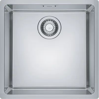 Franke Lavello una vasca Maris Incasso Semifilo/Filotop MRX 210-40 127.0525.223 finitura inox satinato da 44x44 cm