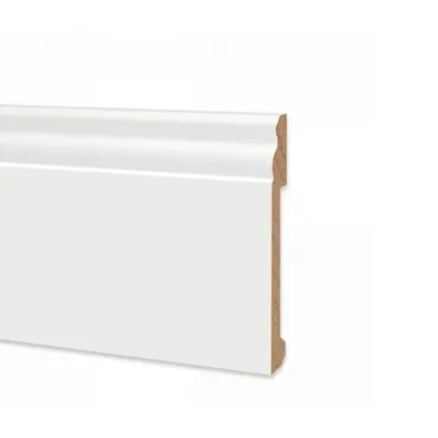Battiscopa duropolimero alto ducale bianco 2000x140x14mm