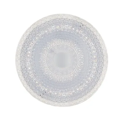 Plafoniera in acrilico bianco, effetto diamantato, 1 LED 24W, CCT, 39x39cm