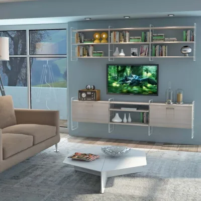 Maconi Tavolino esagonale Drink 1075 in lamiera da 80 cm e h. 35 cm serie Coffee Table collection