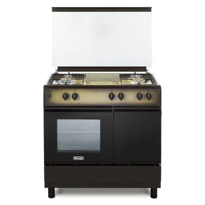 De Longhi Cucina a libera installazione DL964GKB a 4 fuochi e forno a gas finitura coppertone da 90 cm