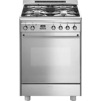Smeg Cucina GP61X9 con forno elettrico e piano cottura gas finitura acciaio inox da 60x60 cm - IN PROMOZIONE FINO AL 30/06