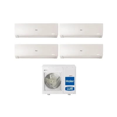 Climatizzatore Condizionatore HAIER Quadri Split 7+12+12+12 Serie FLEXIS PLUS WHITE Inverter 4U75S2SR3FA WI-FI INTEGRATO 7000+12000+12000+12000 A++/A+ R-32