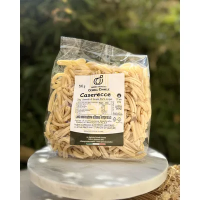 Caserecce Artigianali di Grano Duro Lucano da Agricoltura Biologica (500g)