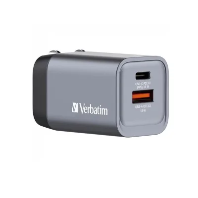 VERBATIM GAN CHARGER 2 PORT 35W 32200