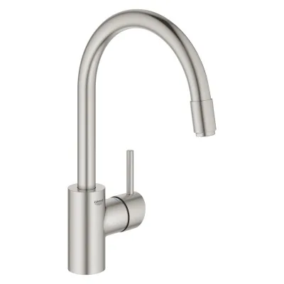 Grohe Miscelatore monocomando Concetto 32663DC3 finitura cromo spazzolato