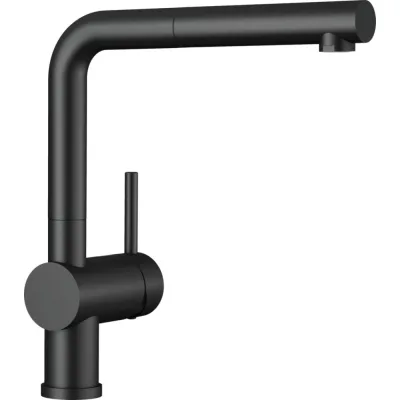 Blanco | Miscelatore monocomando con doccetta estraibile LINUS-S 1525807 finitura nero