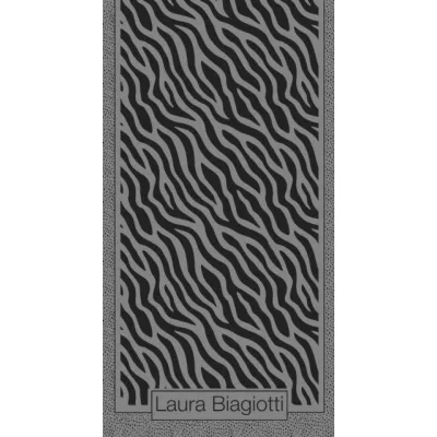 Telo mare jacquard Laura Biagiotti collezione AMINES Nero