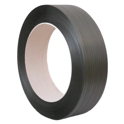 Reggia in Polipropilene PP Nera bobina - 12x0.80Lcm, Ø392mm, 2000 metri