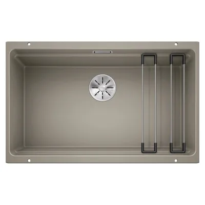 PRONTA CONSEGNA - Blanco | Lavello una vasca ETAGON 700-U 1525174 finitura tartufo da 73x46 cm - Sottotop