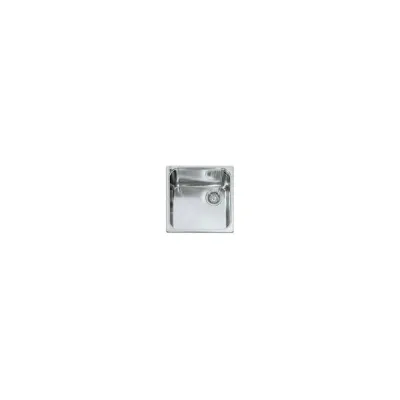 Alpes Vasca semifilo VF 446-D in acciaio inox da 46x46 cm