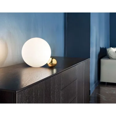 Flos Lampada da tavolo a luce diffusa LED Copycat finitura oro 24K