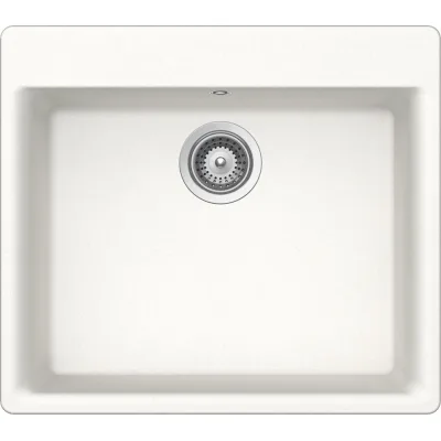 Schock Lavello una vasca GEMO N100 GEMN100A01 finitura bianco assoluto da 60x53 cm