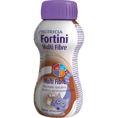 Nutricia Fortini Multi Fibre Integratore Alimentare Gusto Cioccolato 200Ml