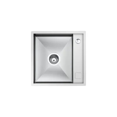 Foster Lavello una vasca 1236 050 finitura acciaio inox da 44x44 cm